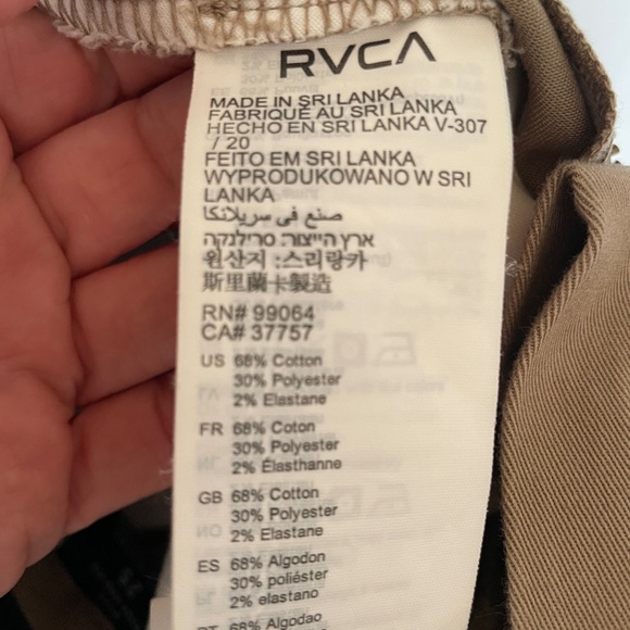 RVCA Boys Pants Weekend Fit Size 25 - Picture 4 of 5
